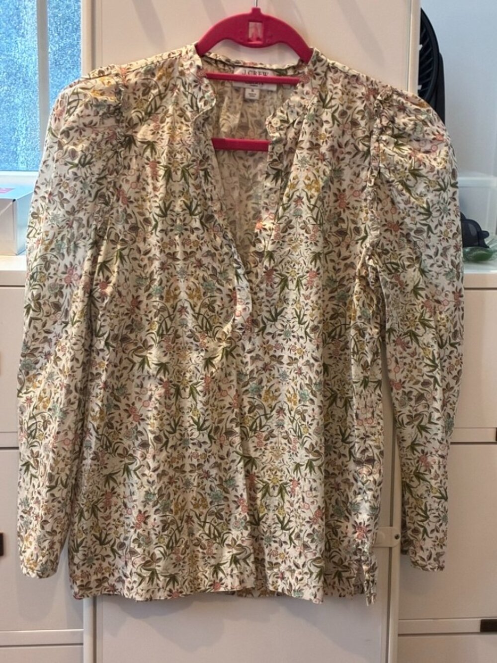 J.Crew Puff Sleeve Top in Liberty Tapestry Floral - Small